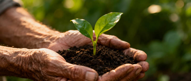 双手托起新生命图片