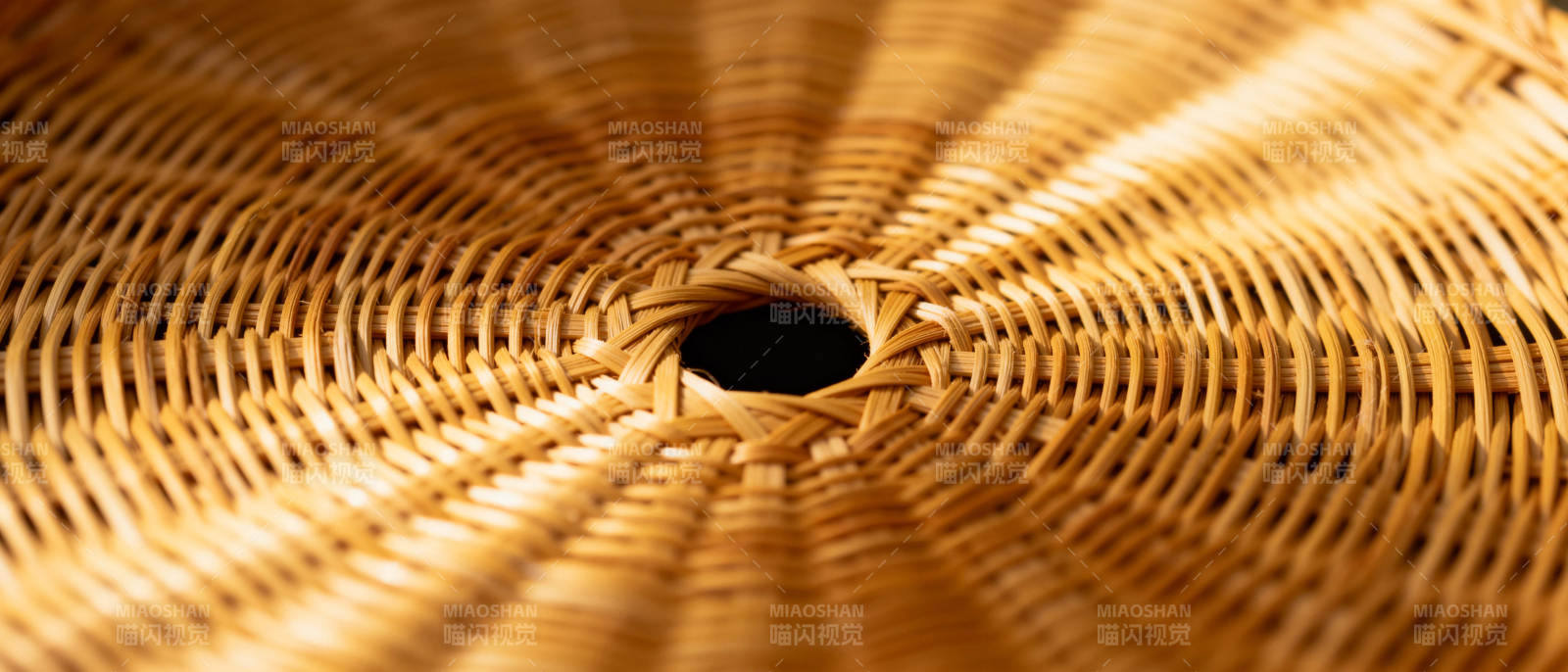 竹编纹理特写图片