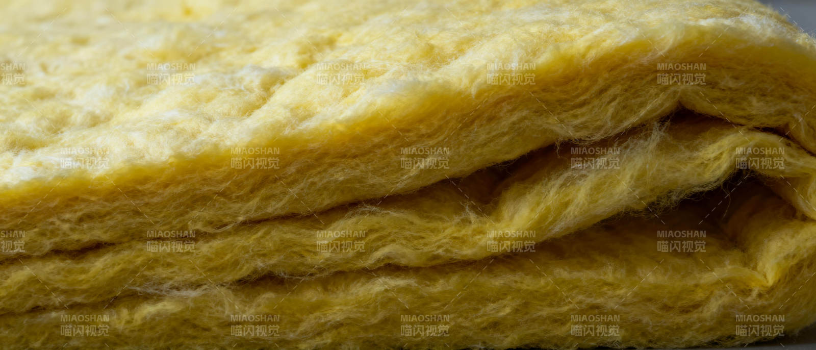 黄色保温棉特写图片