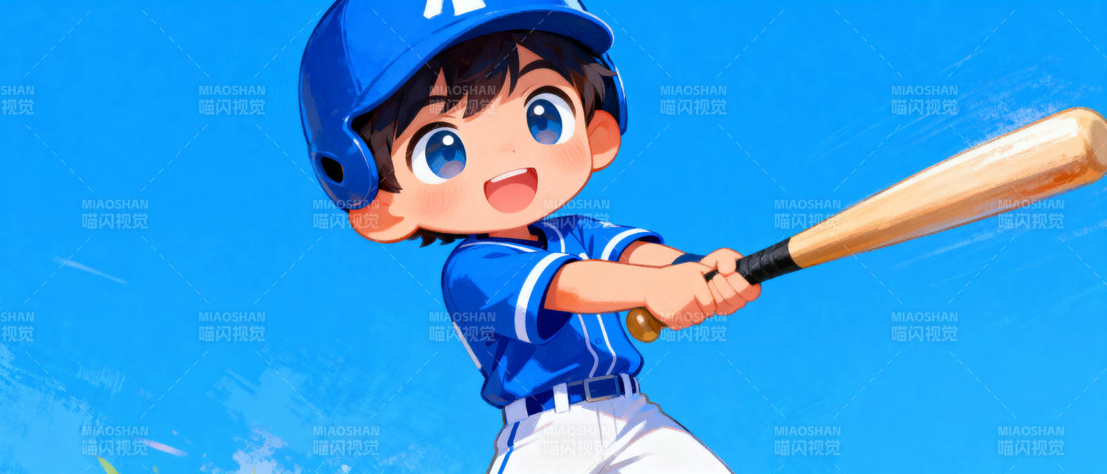 棒球少年挥棒瞬间图片