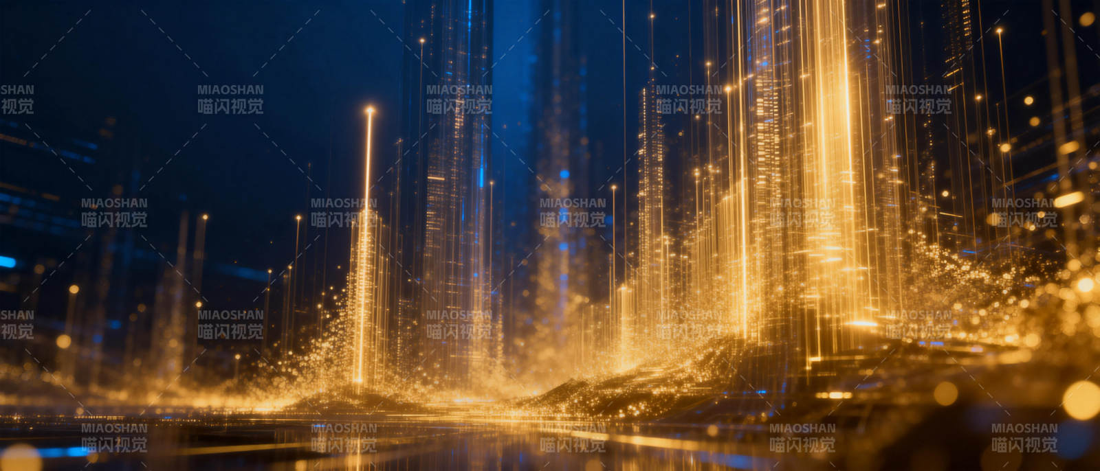 光之都市夜景图片