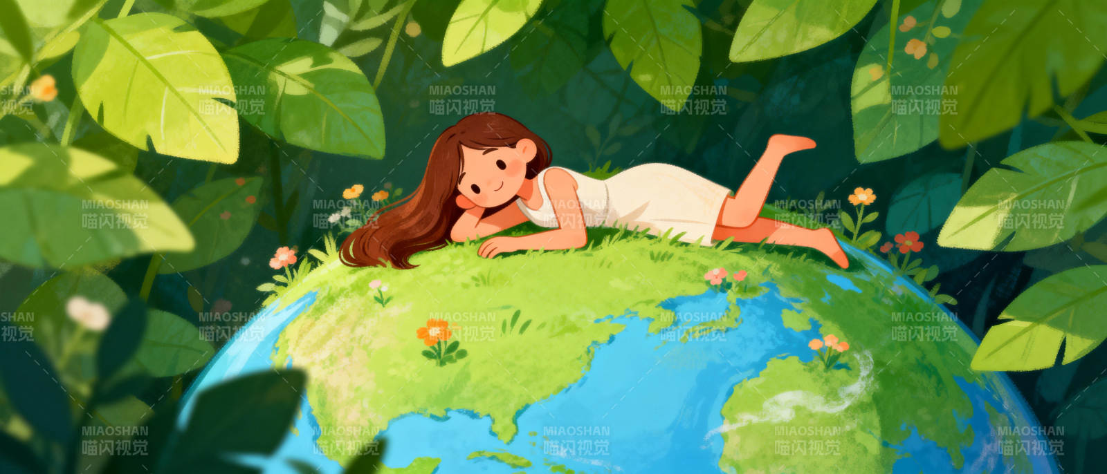 地球上的女孩图片