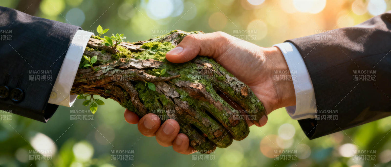 握手树根 自然共生图片