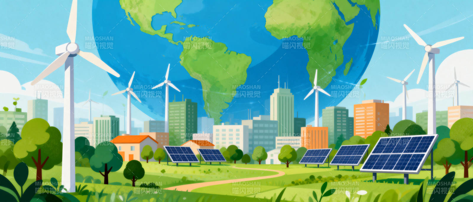 绿色能源未来城图片