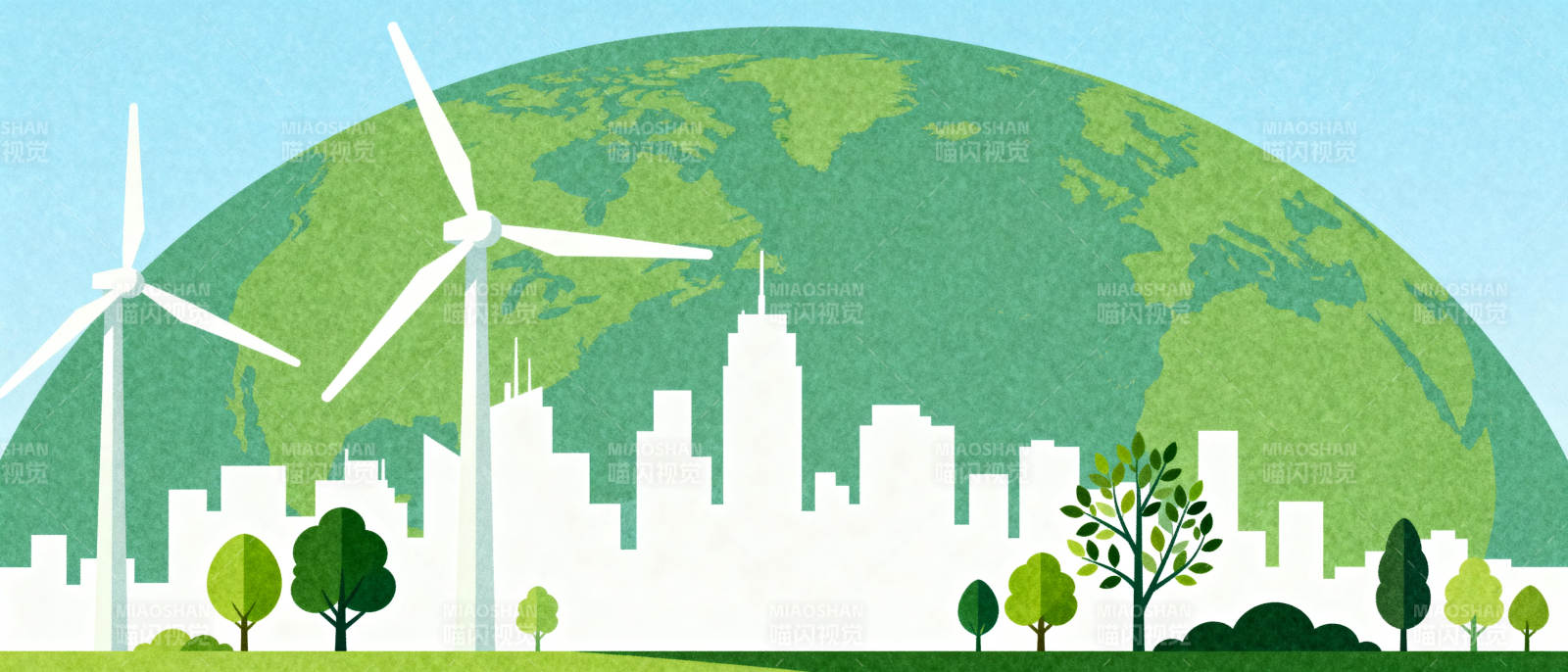 绿色能源城市图片