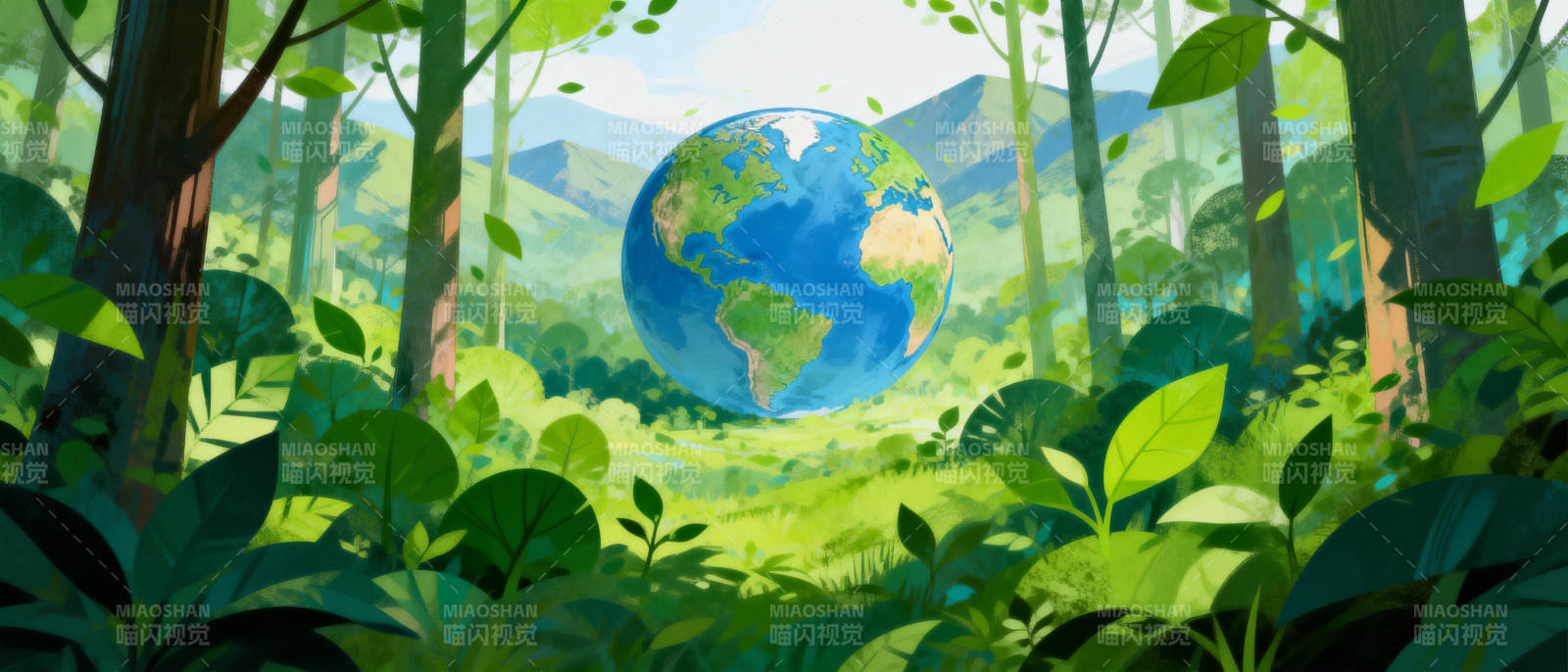 地球森林共生图片