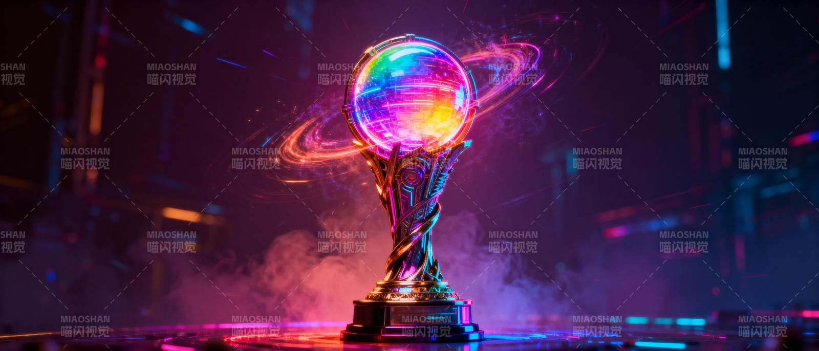 霓虹星球奖杯图片
