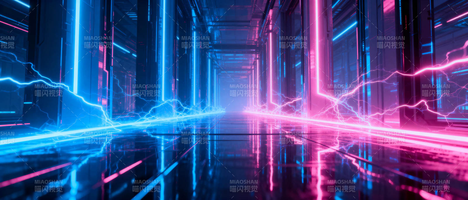 霓虹走廊图片
