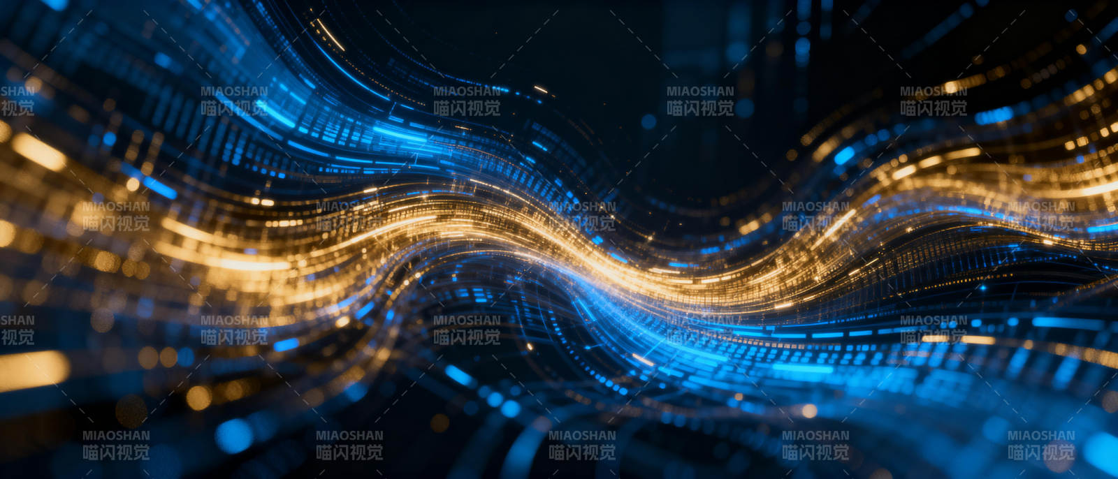 流光溢彩的科技波图片