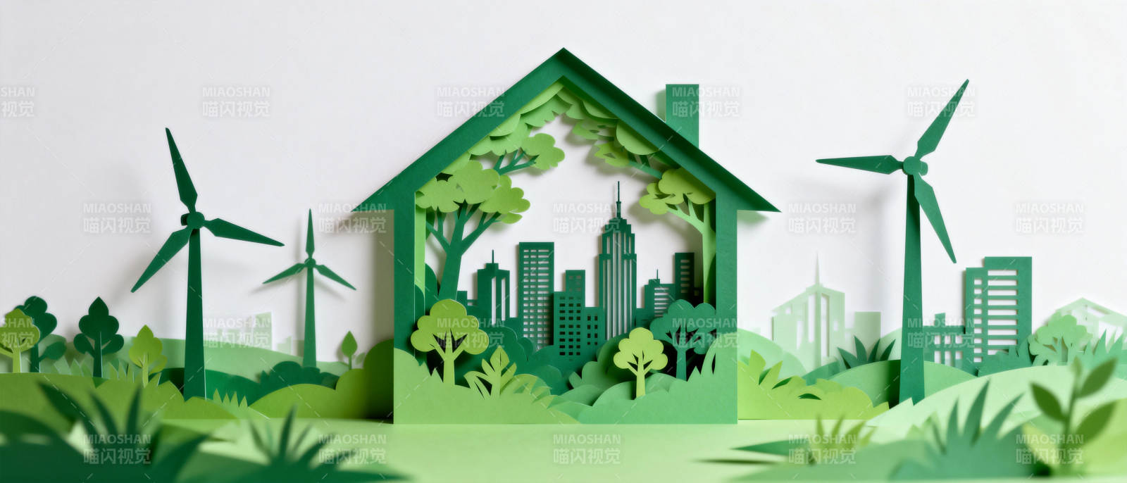 绿色家园 风能未来图片