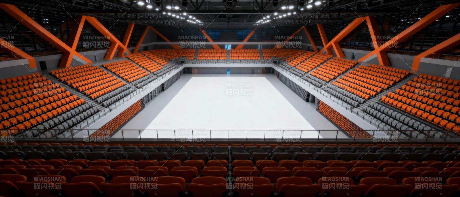 空旷的室内体育馆图片