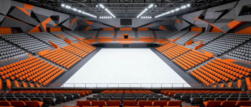 空旷的体育馆图片