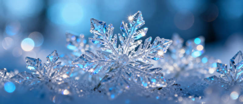 晶莹雪花 冬日之美图片