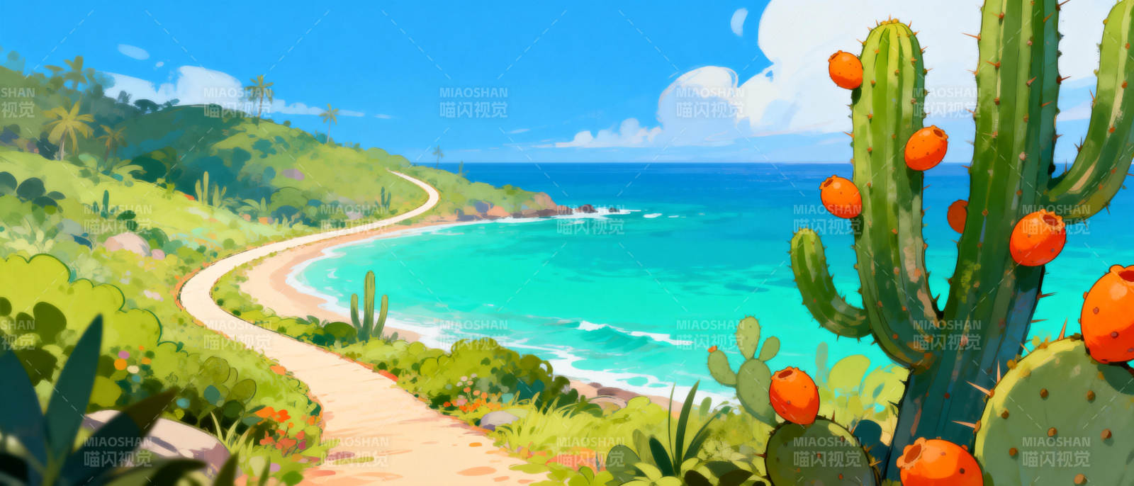 热带海岸风光图片