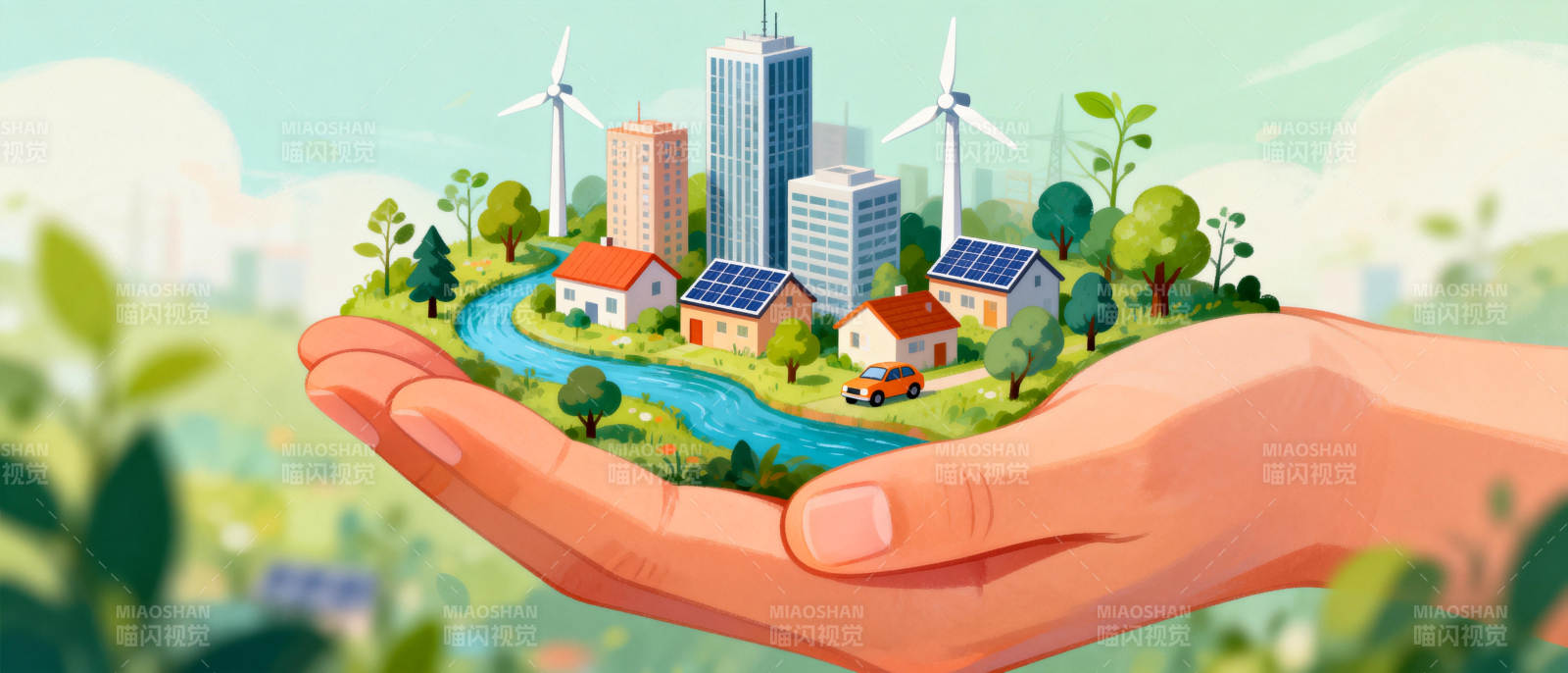 绿色城市 掌中未来图片