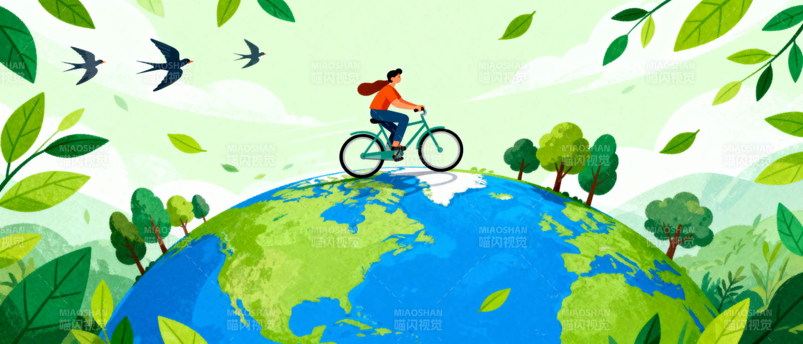 骑行地球 绿色出行图片