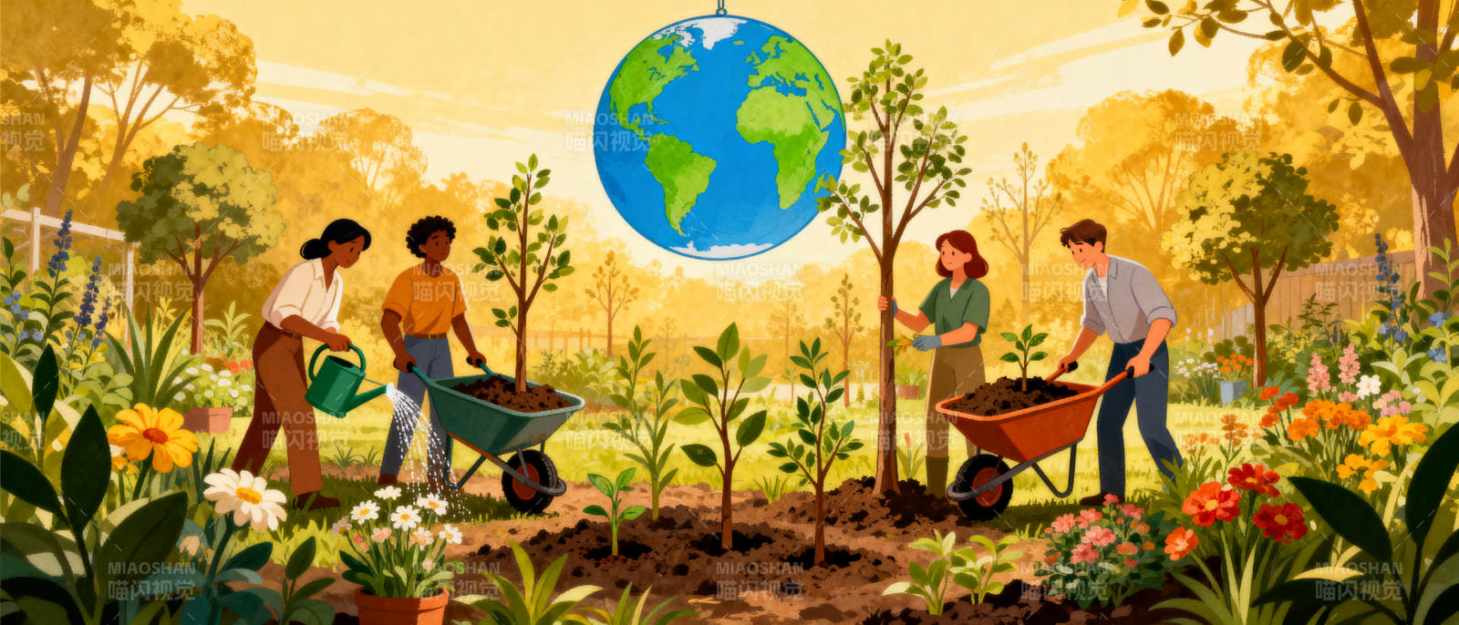 绿色家园 共植希望图片