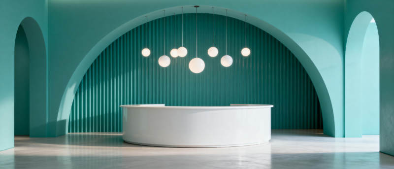 现代简约接待厅图片