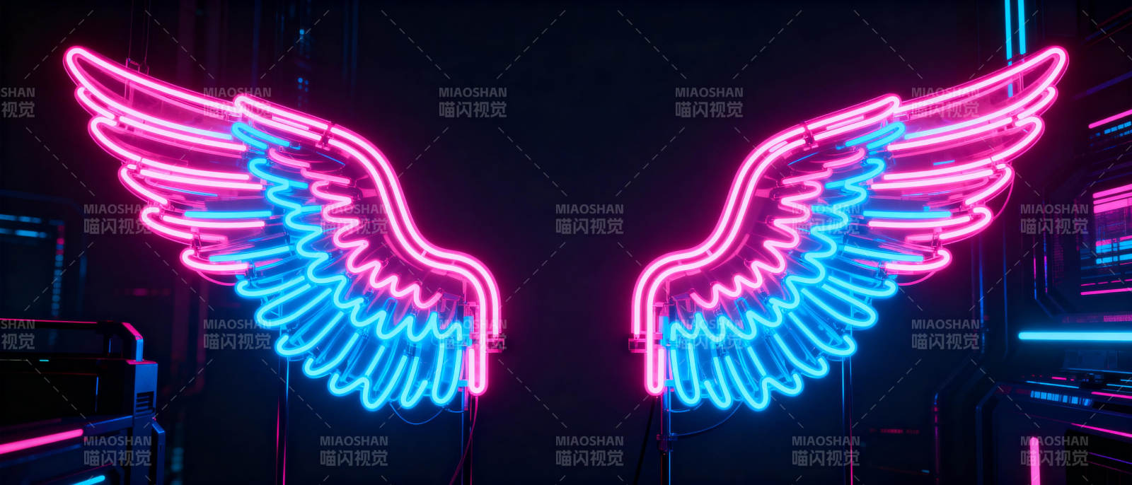 霓虹羽翼图片