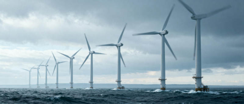 海上风力发电场图片