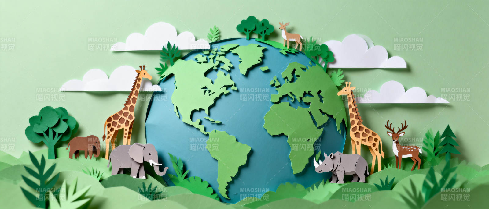地球与动物和谐共处图片