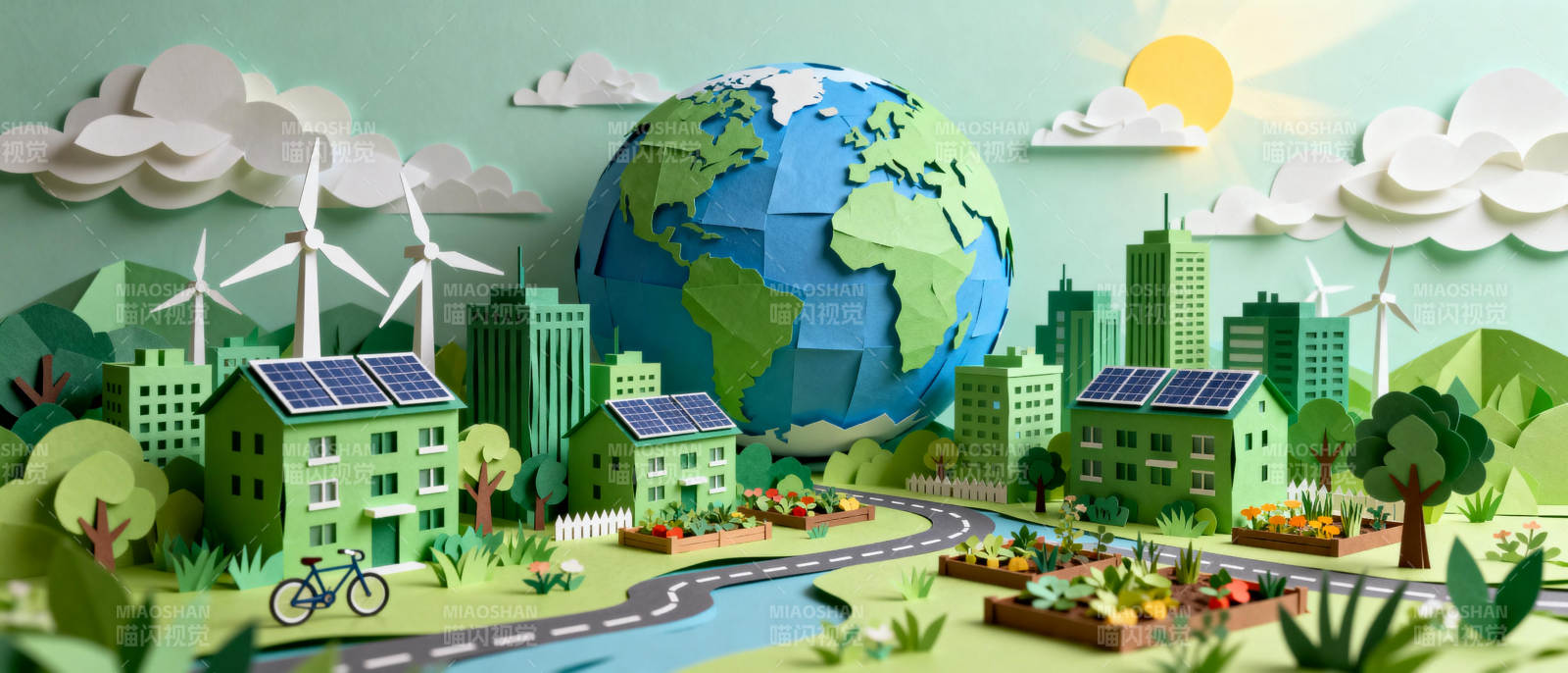 绿色地球家园图片