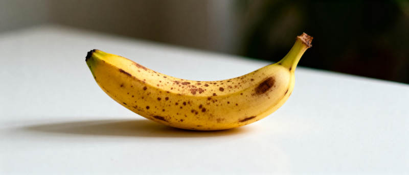 熟透的香蕉静置桌面图片