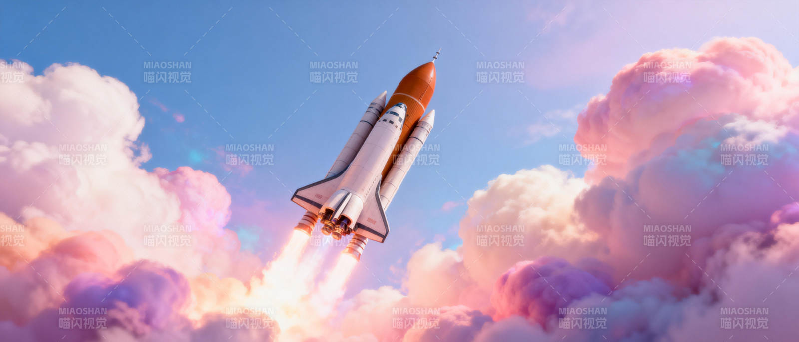 火箭升空 云海追梦图片