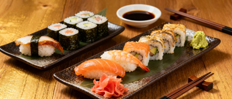 美味寿司拼盘图片