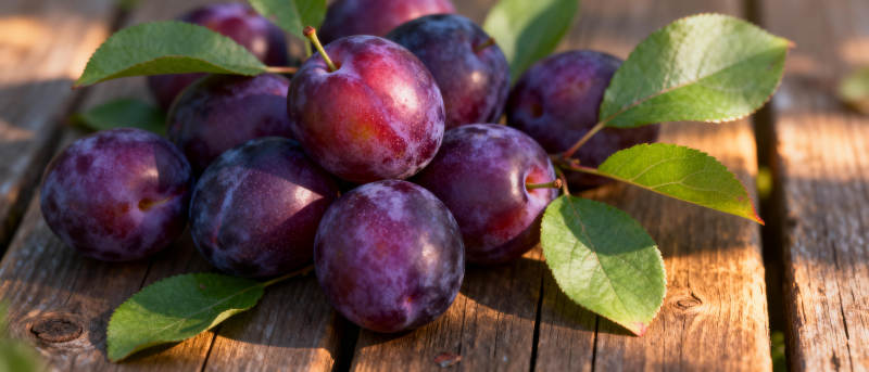 紫李鲜果满枝头图片
