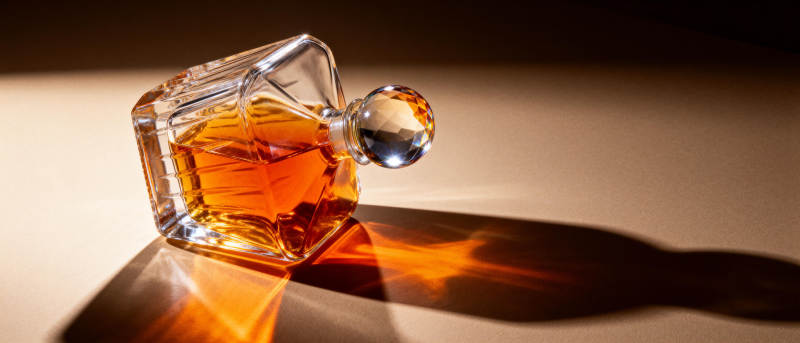 琥珀酒液光影交错图片