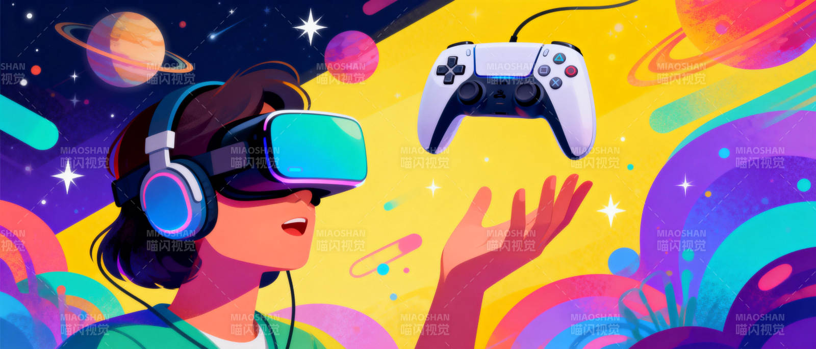 VR游戏宇宙之旅图片