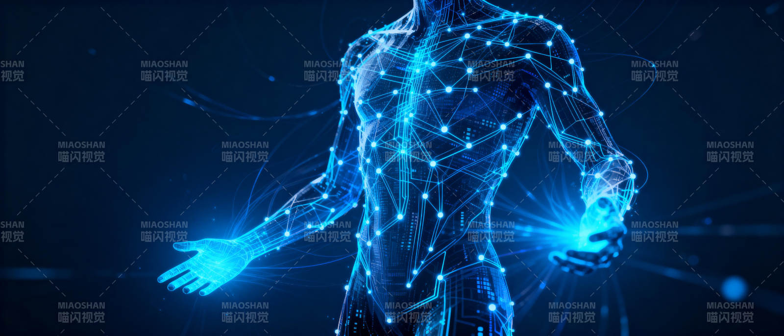 科技人体光影图片