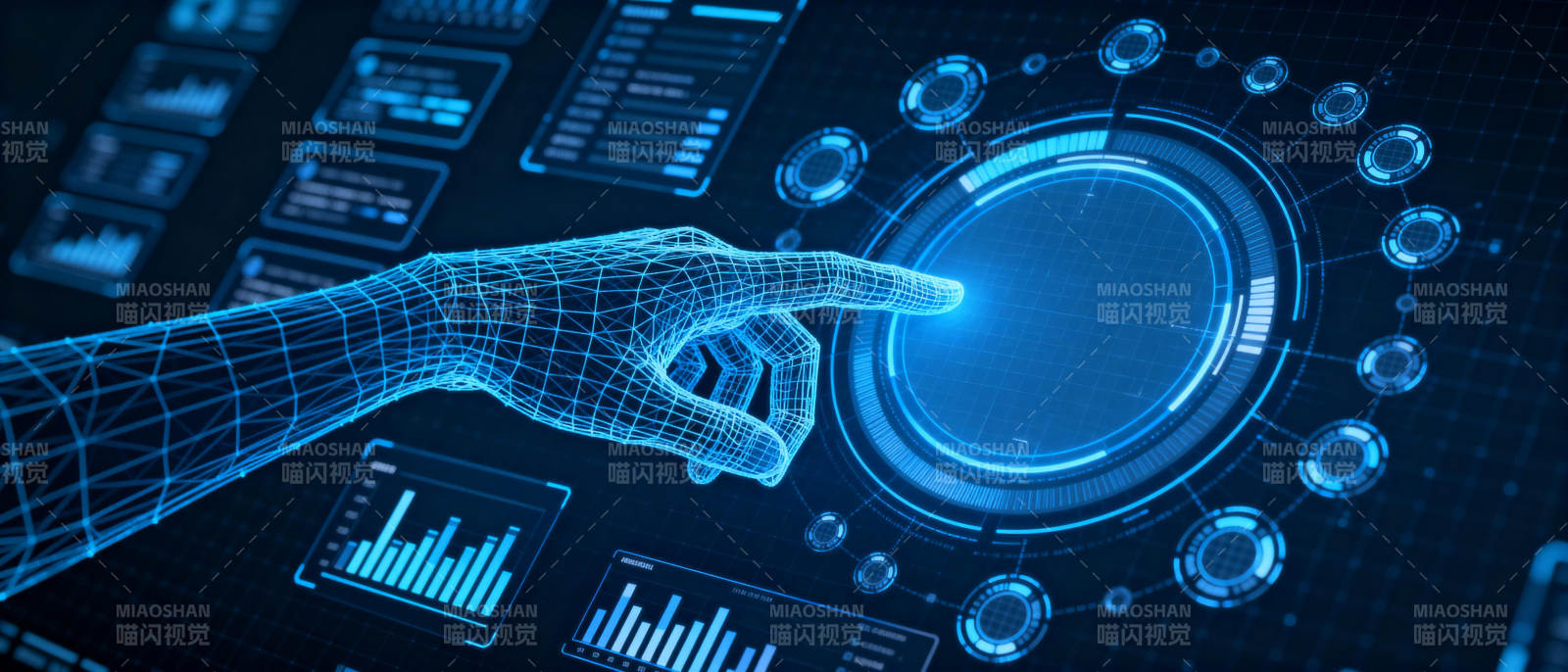 未来科技触控界面图片