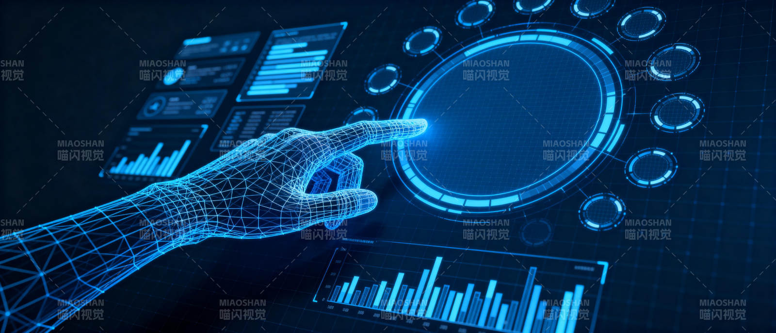 未来科技触控界面图片