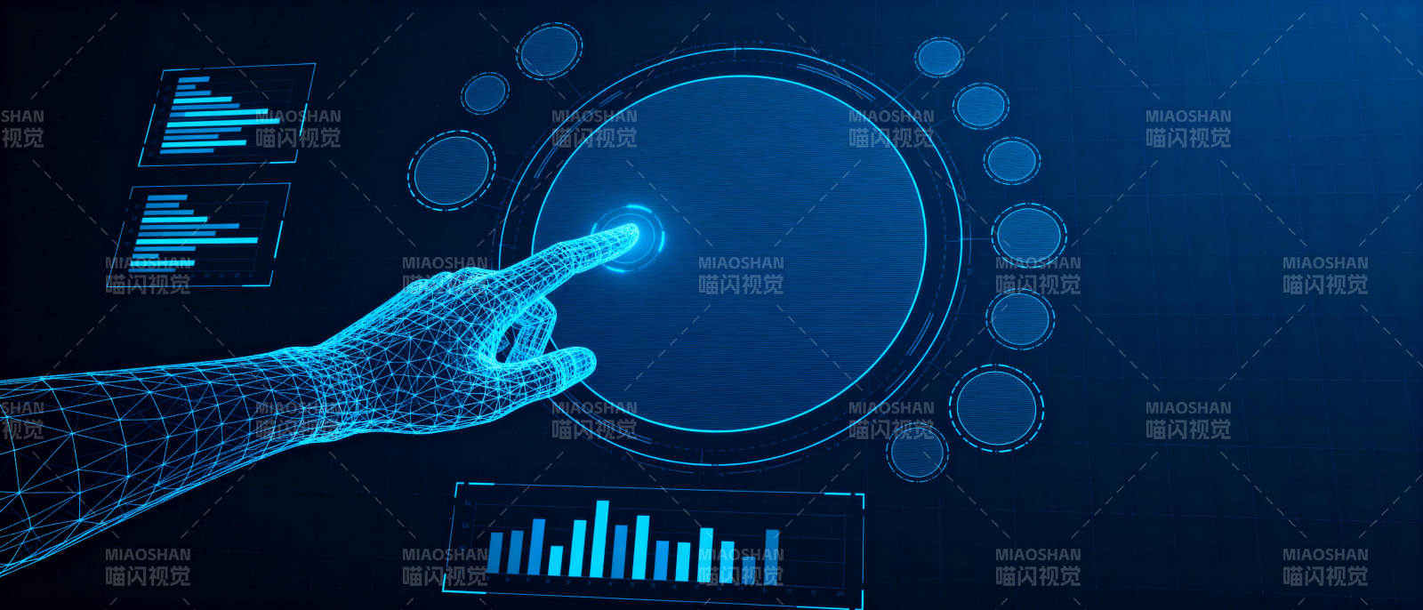 未来科技触控界面图片