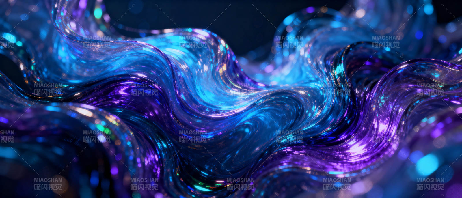 流光溢彩的梦幻波澜图片
