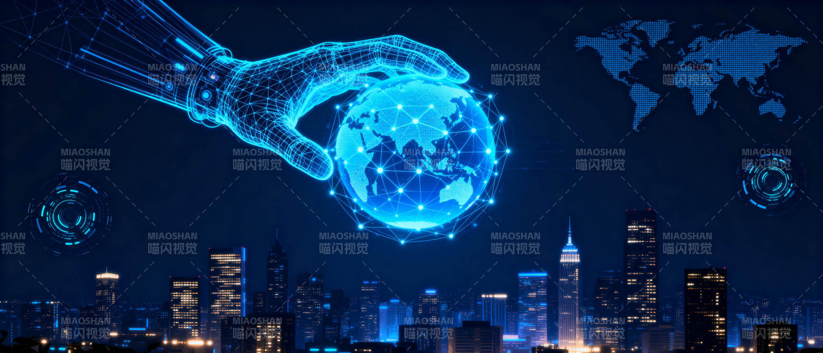 科技之手握地球图片