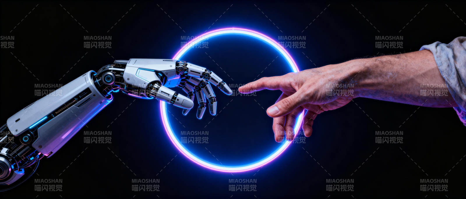 人机触碰未来图片