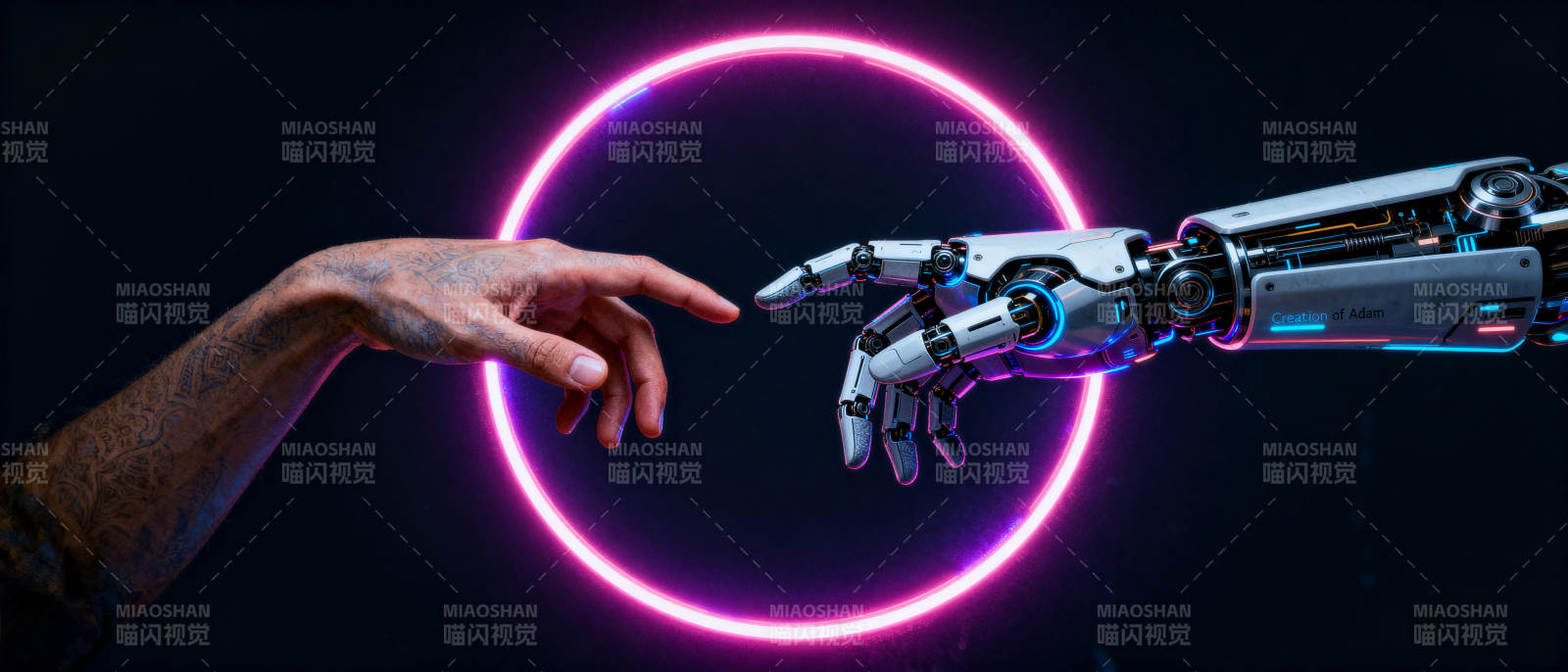 人机触碰未来图片