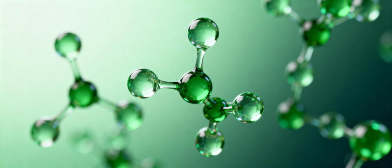 绿色分子结构图片