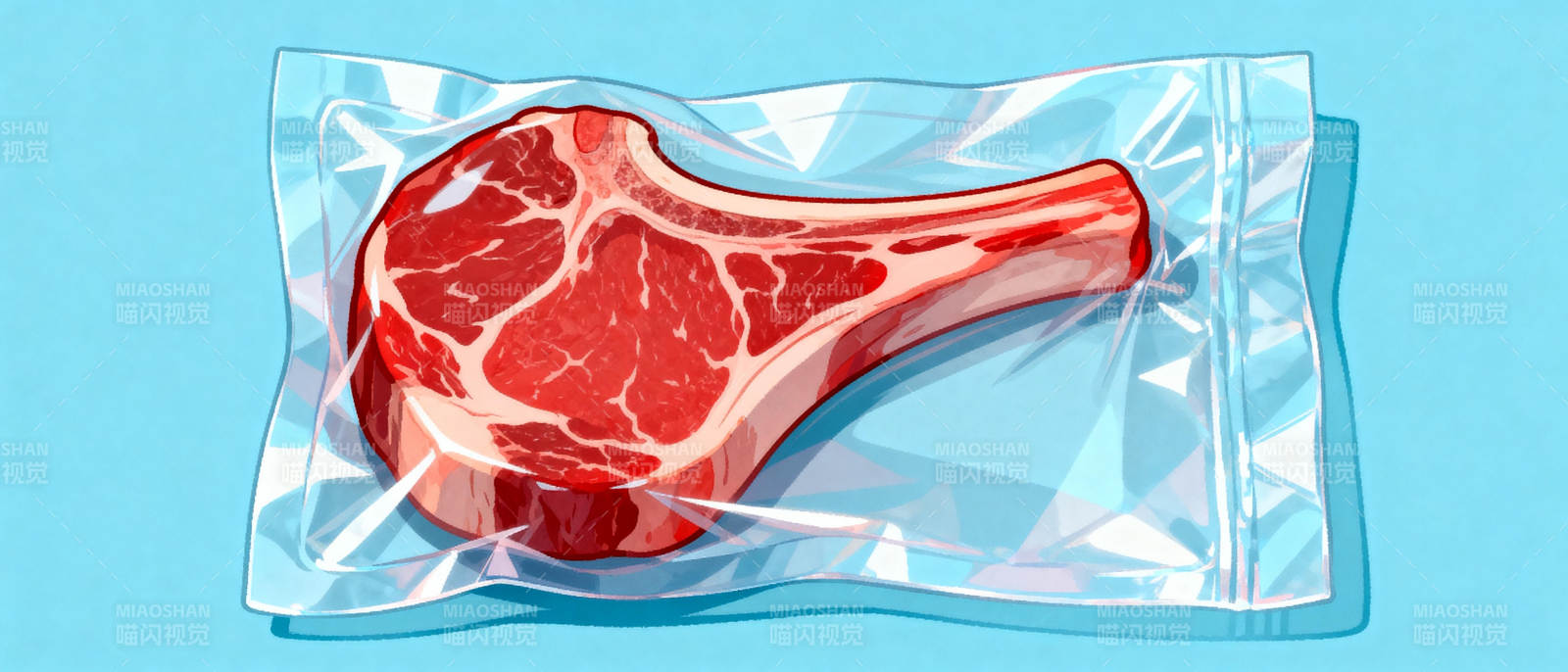 真空包装牛排图片