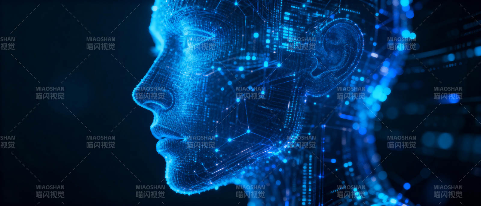 数字人面轮廓图片