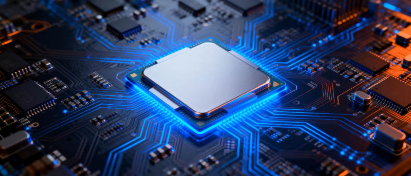 芯片电路板特写图片