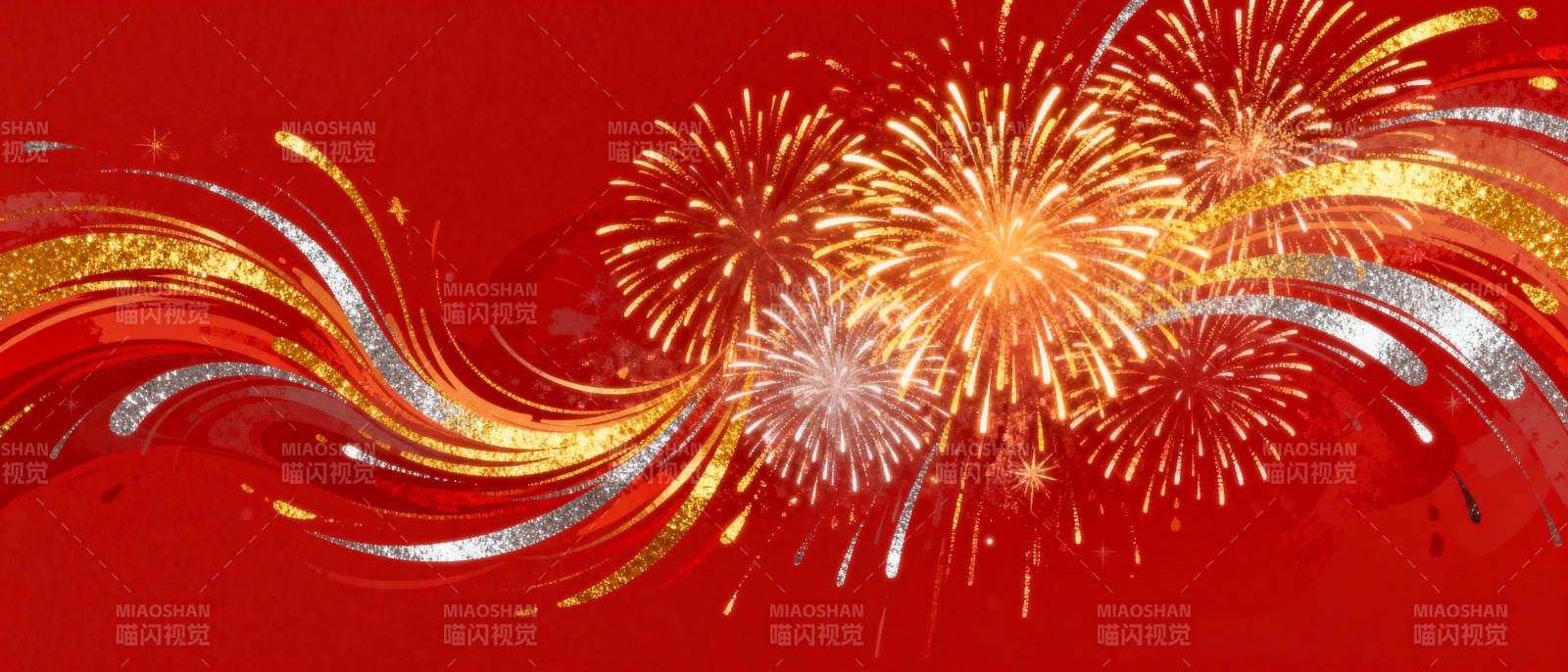 璀璨烟花迎新春图片