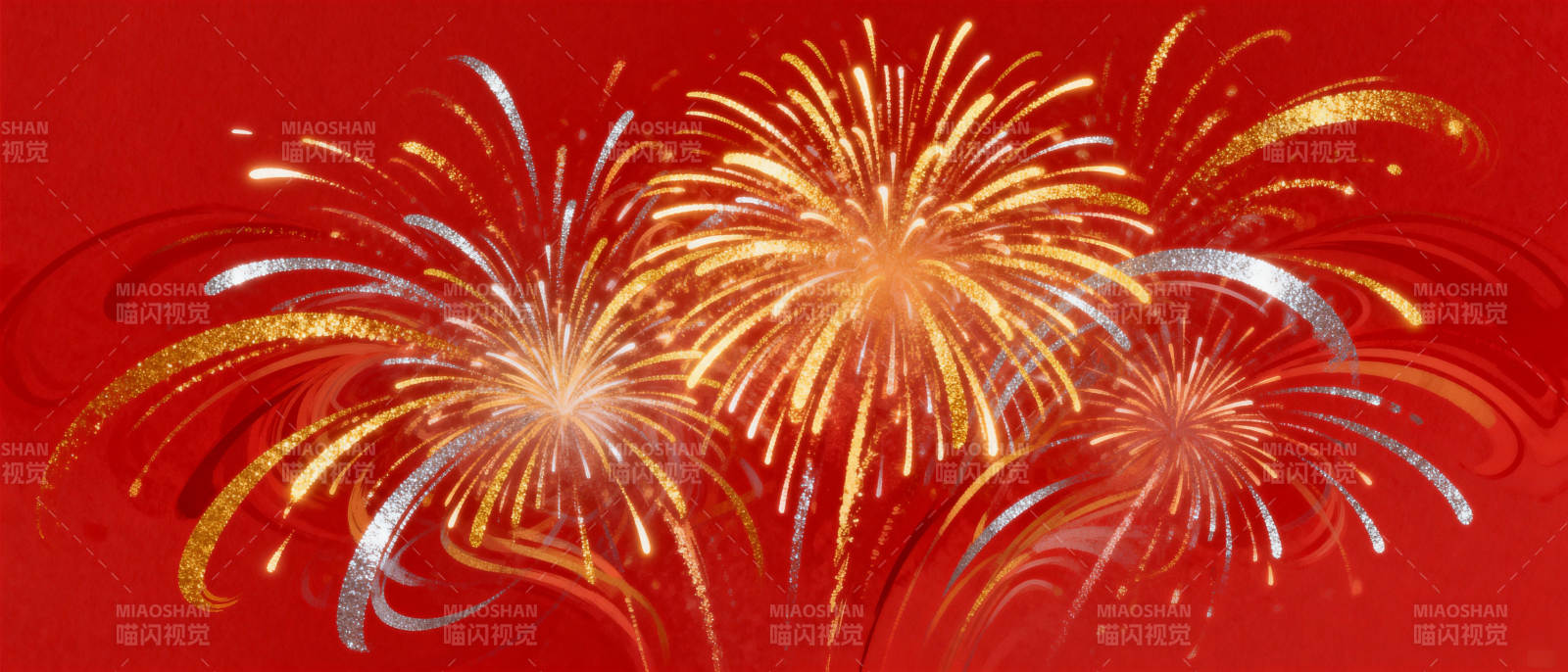 璀璨烟花庆新春图片