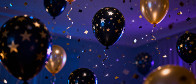 星空气球派对图片