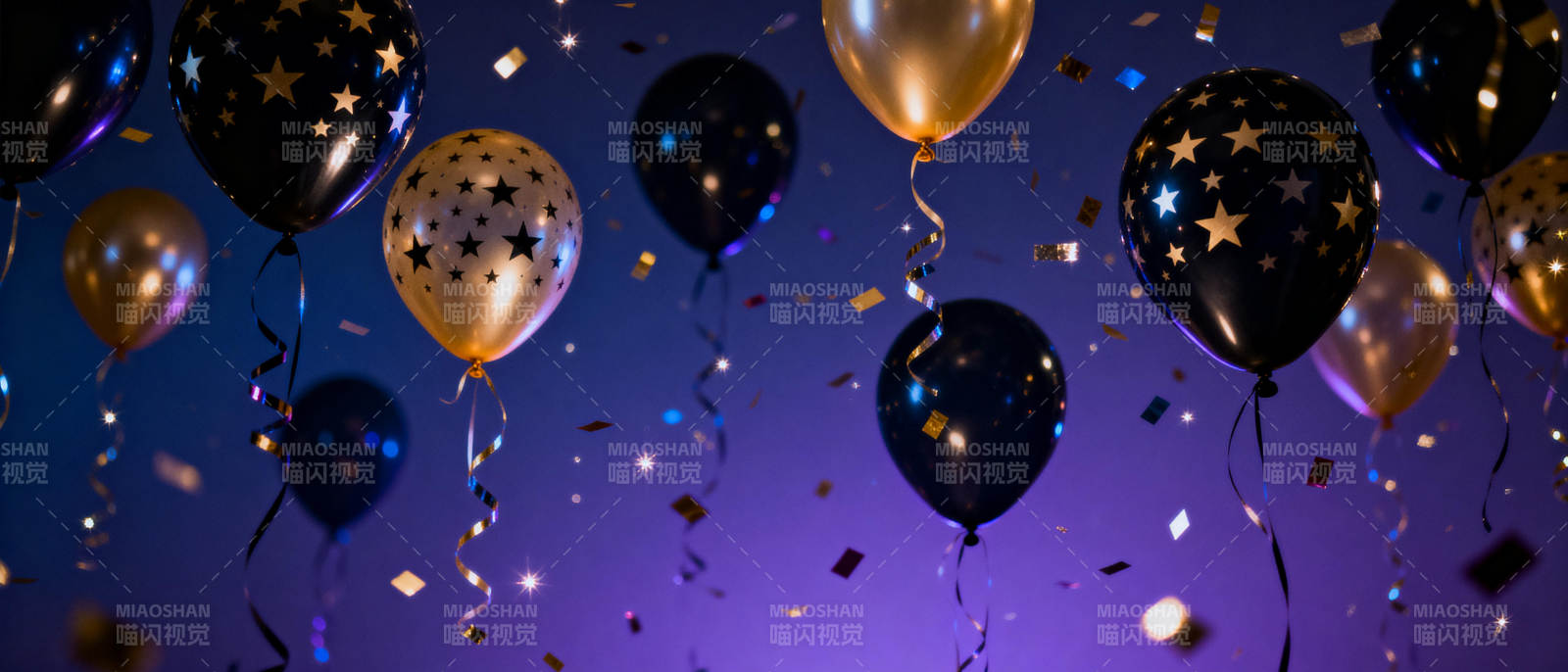 璀璨星空气球派对图片