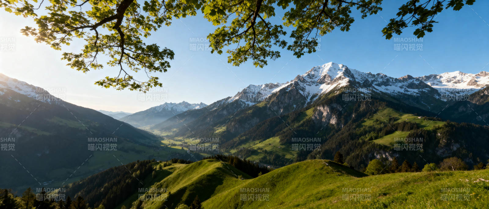 阿尔卑斯山景图片
