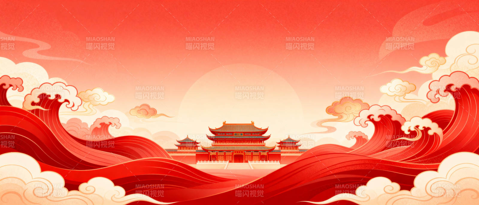 红浪涌动宫阙间图片